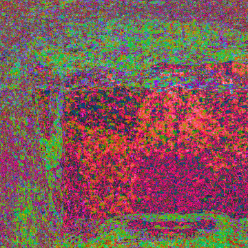 藍色幾何地毯