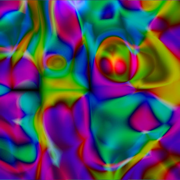 藍色幾何地毯