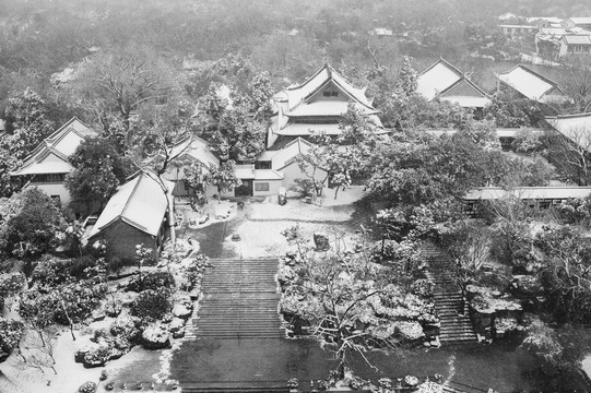 城市山林雪景