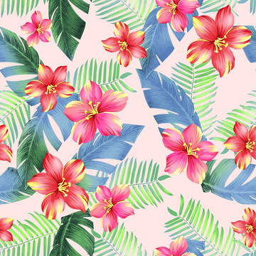 樹葉花朵圖