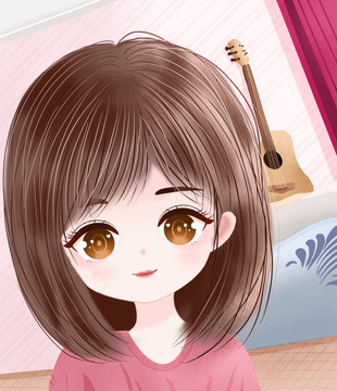 可愛(ài)女生卡通頭像