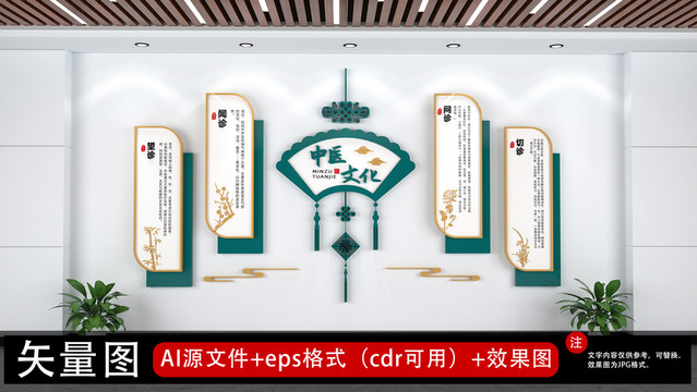 中醫(yī)館中醫(yī)養(yǎng)生文化墻