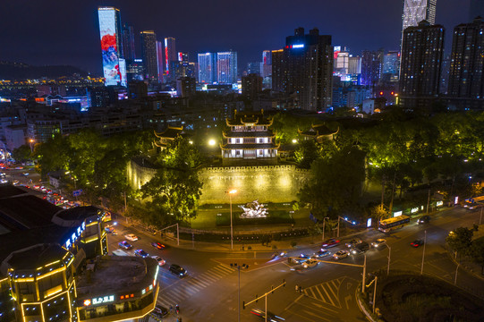 湖南长沙天心阁夜景