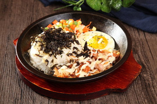 芝士海苔烤肉饭