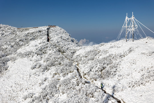 金佛山雪景