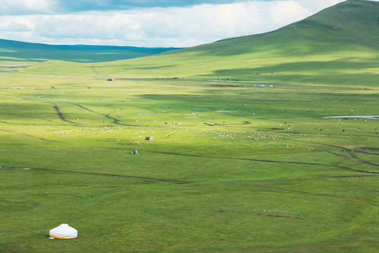 光影草原蒙古包牧场