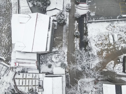 乡村雪景