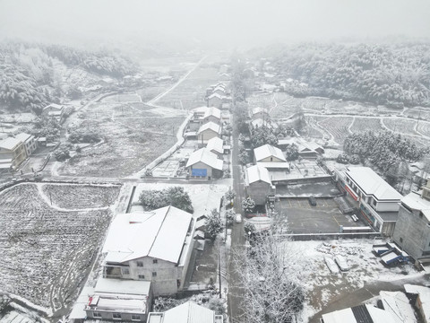 鄉村雪景