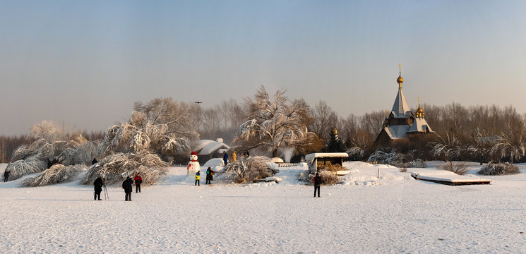 冰雕雪景