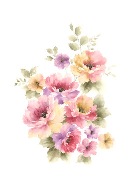 手繪花卉