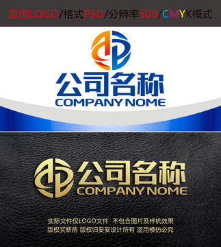 科技智能字母电子logo设计