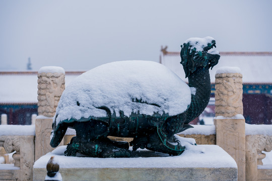 雪中的紫禁城