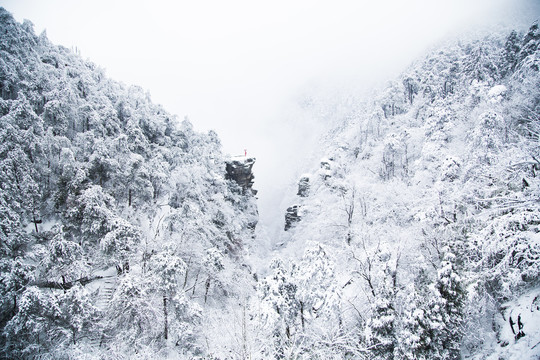 庐山雪景