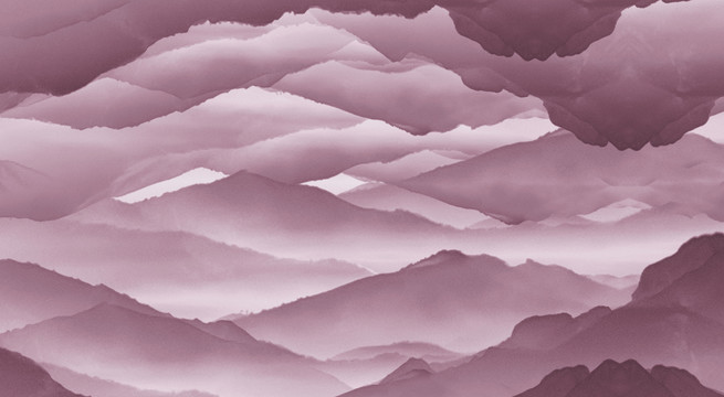 高清山水背景墻