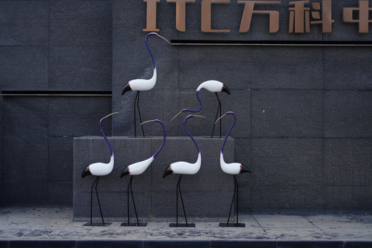 抽象仙鹤雕塑BY泉州江之南