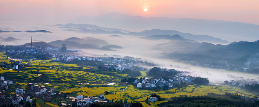 莲花南岭春光晨曦