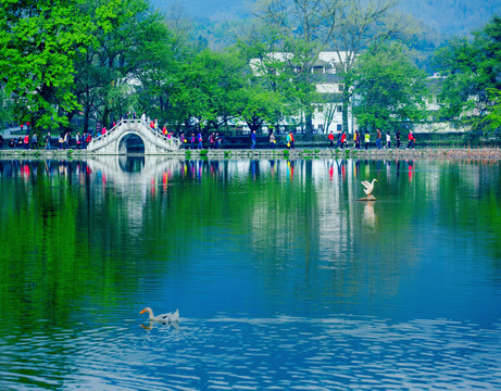 宏村南湖拱橋