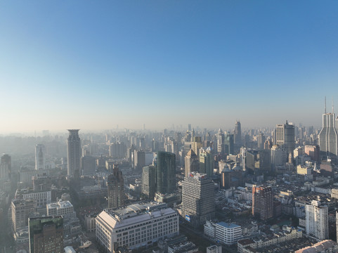 浦西航拍建筑风光