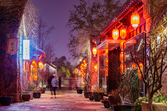 徐州回龙窝历史文化街区夜景