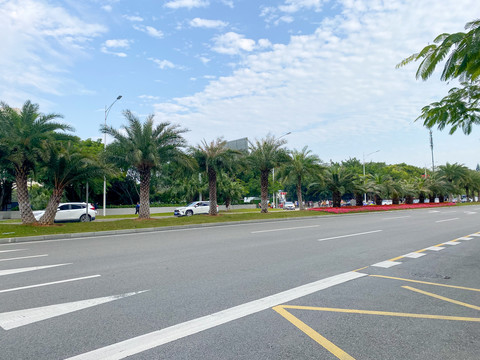 广州南沙天后宫城市街景