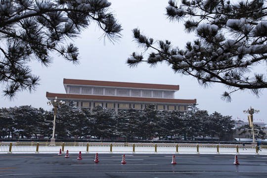 京城雪景