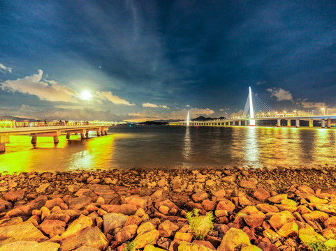 深圳湾夜景