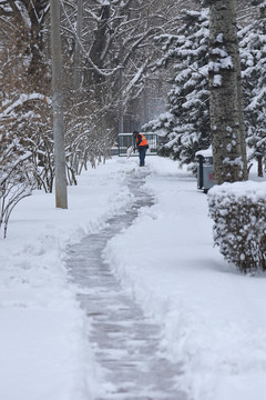 雪后环卫清扫