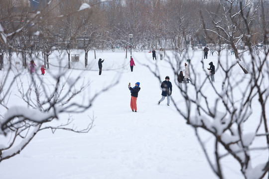 雪后游玩