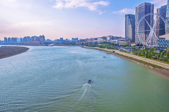 晋江河流风景