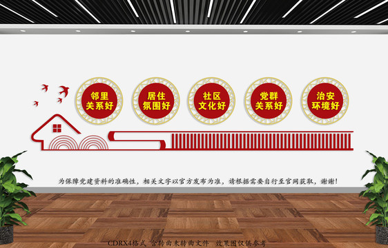 五好社區(qū)文化墻