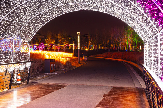 南溪湿地公园夜景