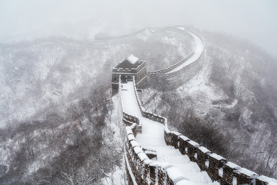 慕田峪长城雪景