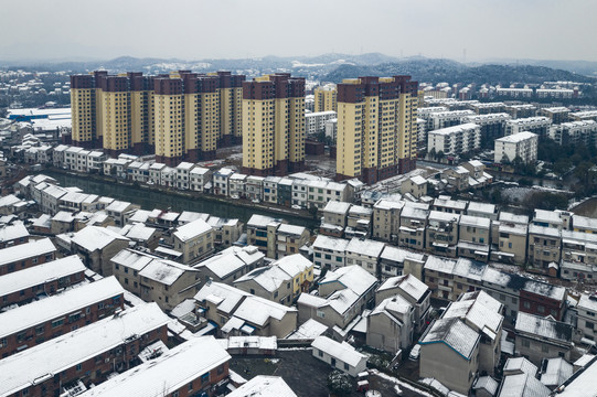 宜都市枝城镇雪景