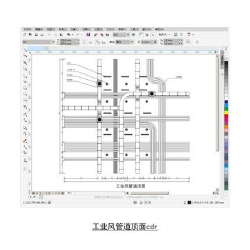 工业风吊顶天花图cdr