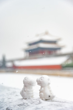 神武门的小雪怪