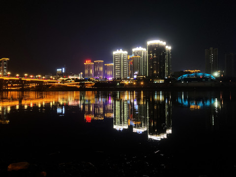 安康市汉江夜景