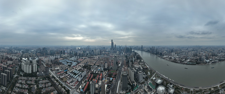 黄浦江全景