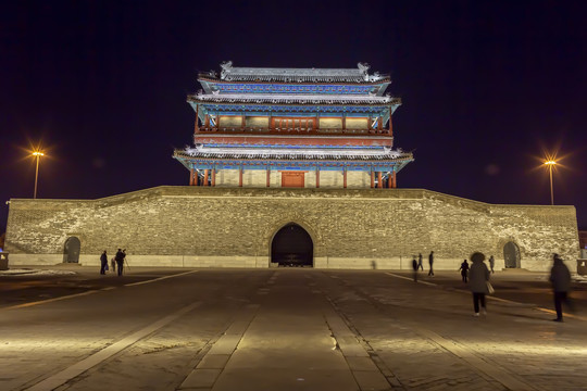 永定门夜景