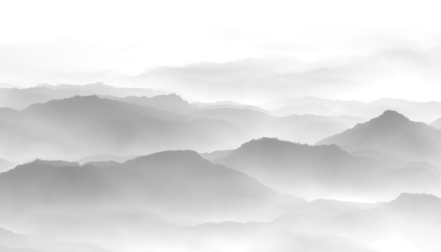 水墨群山