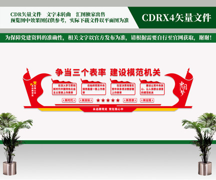 三個(gè)表率一個(gè)模范