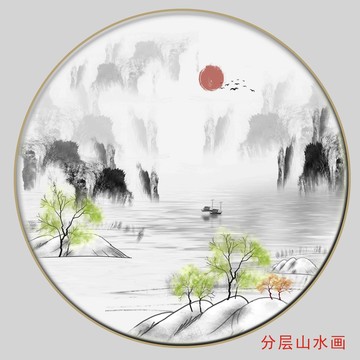 禅意山水画