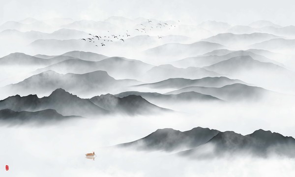 新中式山水畫