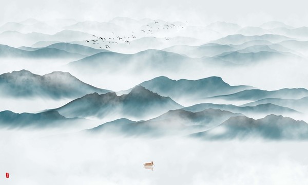 水墨山水畫