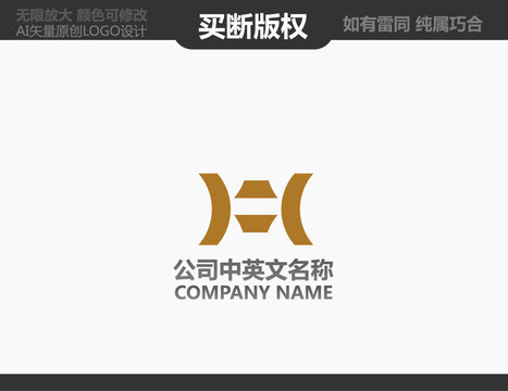 H字母金融標(biāo)志