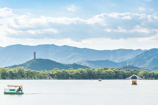 北京颐和园建筑风景