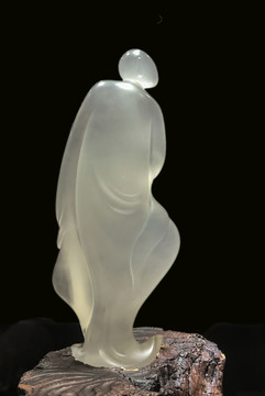 创意白水晶雕刻摆件