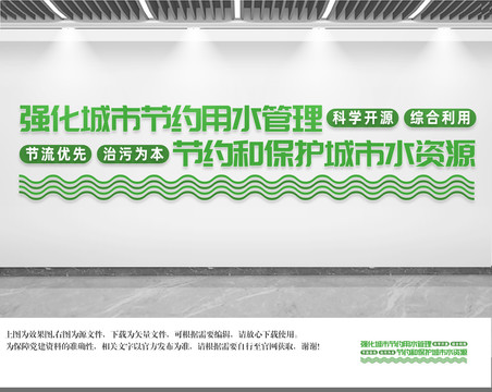 節(jié)約用水文化墻