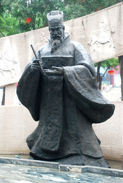 唐代诗人雕塑
