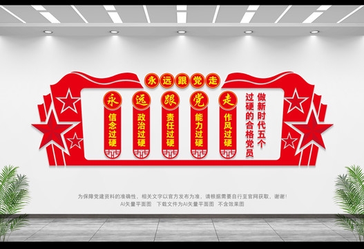 五個(gè)過(guò)硬文化墻