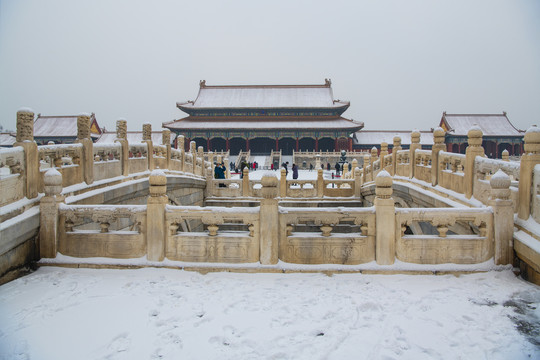 北京故宫雪景